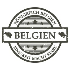 Wall Mural - Belgien rubber stamp