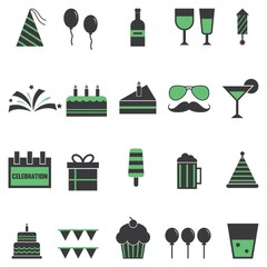 Sticker - Collection of celebration icons