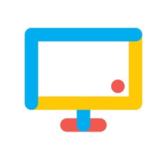 Canvas Print - monitor icon