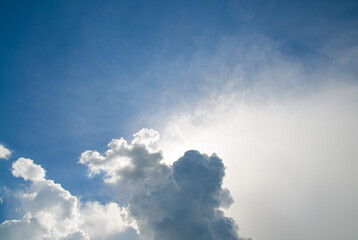 Blue sky with clouds