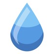 © ylivdesign - Eco water drop icon. Isometric of eco water drop vector icon for web design isolated on white background