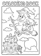 Coloring Book Halloween Image 3
