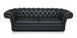 © Lena_graphics - Black leather sofa isolated on white background. 3 d illustration.
