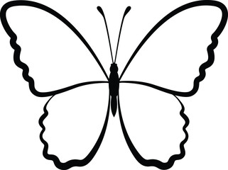 abstract, animal, art, beautiful, black, butterfly, contour, design, fly, graphic, icon, illustration, insect, isolated, line, linear, logo, nature, outline, silhouette, simple, stylized, symbol, temp