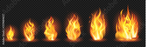 Photographie Realistic flame concept