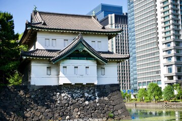 Wall Mural - Japanese castle in Tokyo.