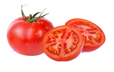 Wall Mural - tomato isolated on white background