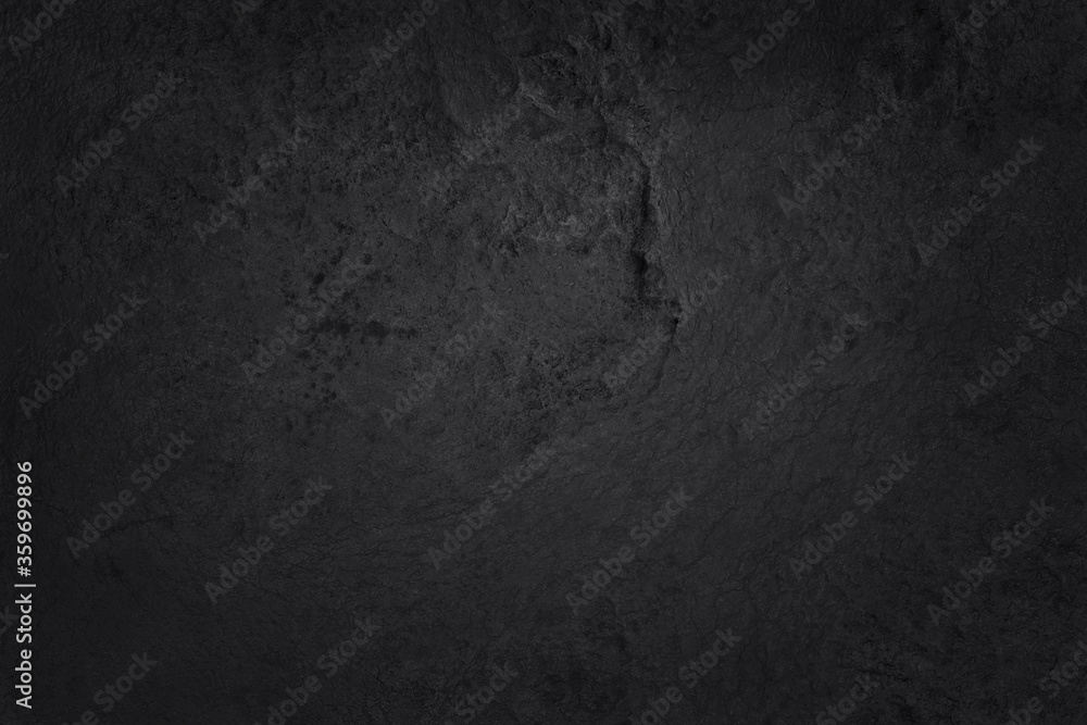 Dark grey black slate texture in natural pattern with high resolution for background and design art work. Black stone wall. - obrazy, fototapety, plakaty 