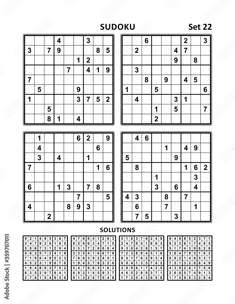 sudoku medium level with answers pdf