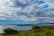 Clouds over the Blue Sea during a light storm 