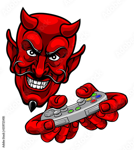 A devil or satan gamer masc...