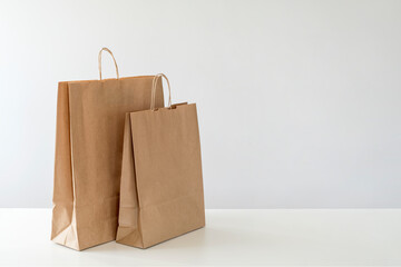 paper bag isolated on white