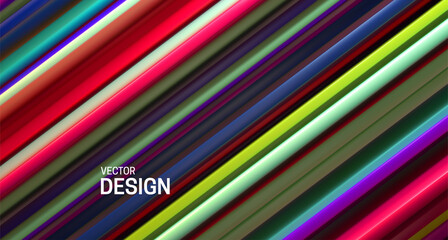 Wall Mural - colorful layered surface. abstract geometric background. vector illustration. random layers pattern.