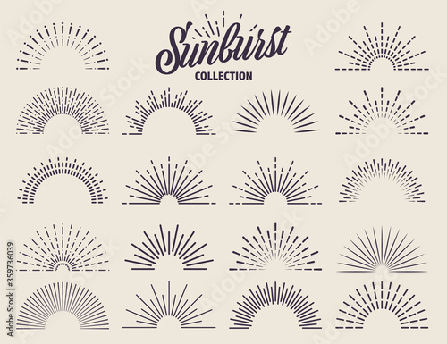 Fotografía Vintage sunburst collection