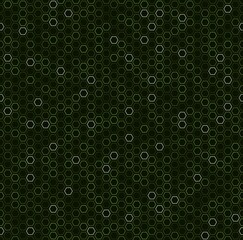 Wall Mural - Seamless dark green hexagon honeycomb tile pattern vector