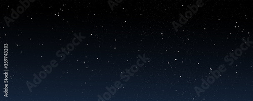 Fotomural dark blue sky night space background, light of outer large number of stars in un