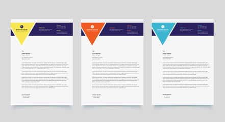 Canvas Print - Corporate business Creative Letterhead Design template