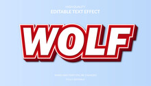 Wolf Text Effect.