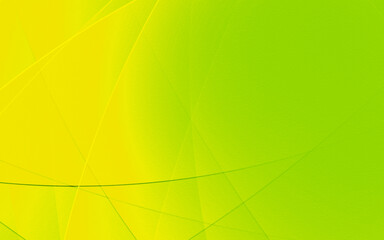 Wall Mural - Abstract geometric green and yellow curve line gradient Background.For ecology concept design technology and modern.