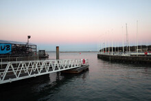 Pier Of Cowes Town View By Twilight, Isle Of Wight, England