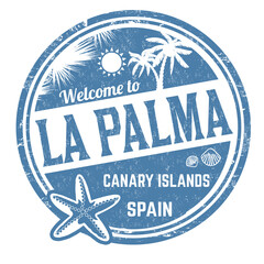 Wall Mural - Welcome to La Palma sign or stamp