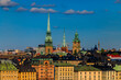 View onto Stockholm old town Gamla Stan in Sweden