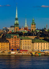 Wall Mural - View onto Stockholm old town Gamla Stan in Sweden