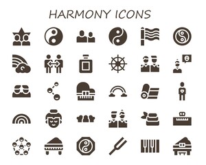 Canvas Print - harmony icon set