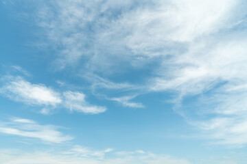 Wall Mural - blue sky with white clouds, nature background