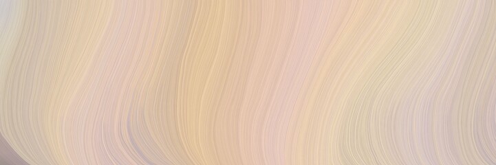 Aufkleber - soft abstract art waves graphic with smooth swirl waves background illustration with pastel gray, peach puff and tan color