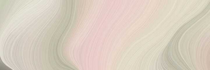 Poster - soft background graphic with contemporary waves design with pastel gray, dark gray and gray gray color