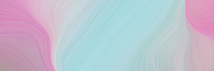 Poster - soft creative waves graphic with abstract waves illustration with pastel blue, light steel blue and pastel violet color