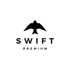 Wall Mural - swift bird logo vector icon illustration