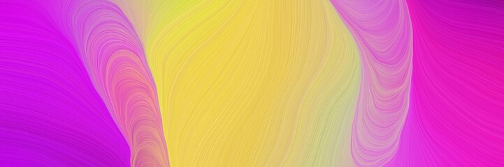 Aufkleber - colorful vibrant artistic art design graphic with modern curvy waves background illustration with burly wood, medium orchid and pastel violet color
