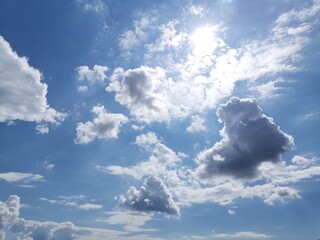 blue sky with clouds