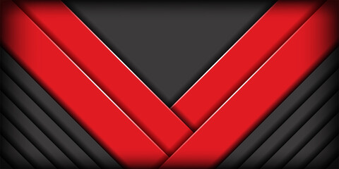 Abstract red overlap on dark grey metallic background
