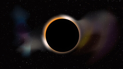 black hole in dark space