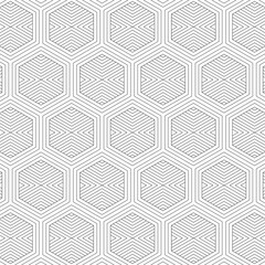 Wall Mural - geometric vector pattern, repeating stripe line on hexagon and triangle shape. pattern clean for wal