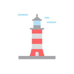 Wall Mural - Architecture and city, lighthouse icon. Simple color vector elements of pharos icons for ui and ux, website or mobile application