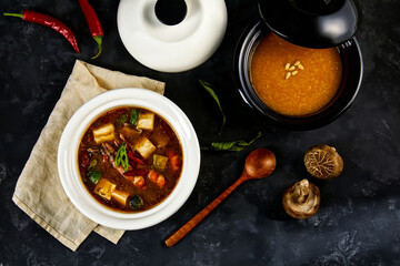 korea traditional hot food soup