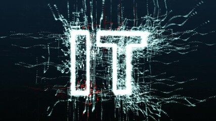 Wall Mural - animation of the futuristic digital it internet industry of the future. development of electronic in