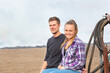 © Caro Telfer/Austockphoto - Young couple on a farm