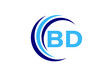 © BakiBullah - Initial Monogram Letter B D Logo Design Vector Template. B D Letter Logo Design