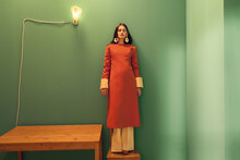 Woman In Green Room