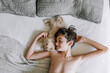 © Melanie DeFazio Photography/Stocksy - Boy and kitten