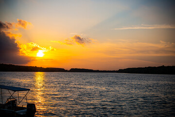 Wall Mural - sunset over the sea