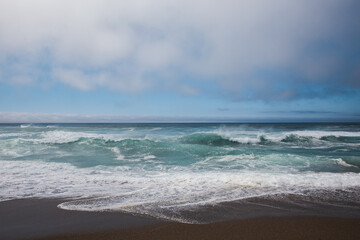 Canvas Print - stormy sea and sky at Point Reyes National Seashore, California