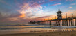 Sunset by the Huntington Beach Pier in California