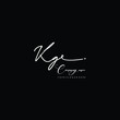 KG initials signature logo. Handwriting logo vector templates. Hand drawn Calligraphy lettering Vector illustration.
