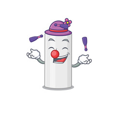 Sticker - A hair spray cartoon design style love playing juggling